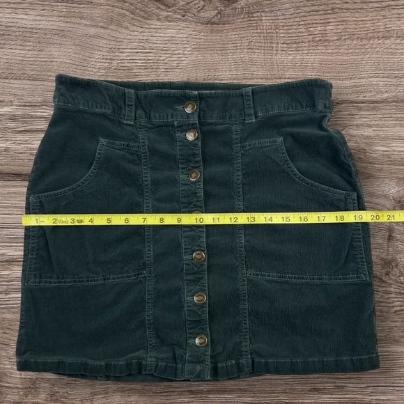 Aventura Women's Logan Button Front Skirt Organic Cotton Corduroy Sz: 8 - Picture 4 of 6